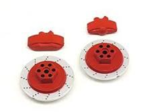 HPI-33450 HPI E10 Brake Disc & Caliper Set (Red) [33450]