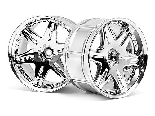 HPI-3345 HPI LP35 Wheel Work LS406 Chrome (2Pcs) [3345]