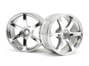 HPI-33465 HPI LP29 Wheel Yokohama AVS Model T6 Chrome (2Pcs) [33465] HPI