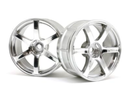 HPI-33466 HPI LP32 Wheel Yokohama AVS Model T6 Chrome (2Pcs) [33466] HPI