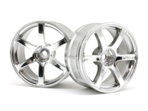 HPI-33466 HPI LP32 Wheel Yokohama AVS Model T6 Chrome (2Pcs) [33466]