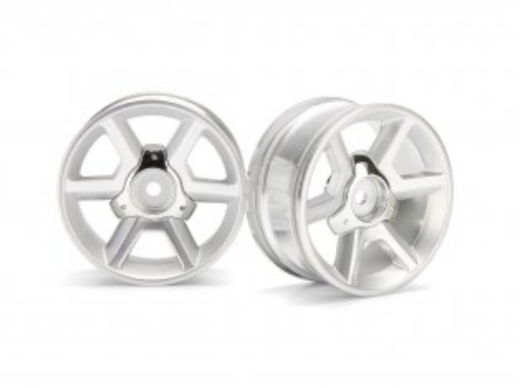 HPI-33471 HPI GT Wheel Silver (6mm Offset/2Pcs) [33471]