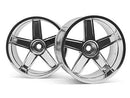 HPI-33477 HPI LP32 Wheel MF Type Chrome (6mm Offset/2Pcs) [33477] HPI