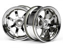 HPI-3574 HPI Mag7 Wheels 26mm Chrome (0mm Off Set) [3574] HPI