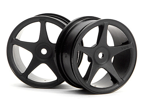 HPI-3696 HPI Super Star Wheels 26mm Black (1mm Offset) [3696] HPI