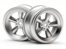 HPI-3815 HPI Vintage 5 Spoke Wheel 26mm Matte Chrome(0mm Offset) [3815] HPI