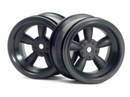HPI-3821 HPI Vintage 5 Spoke Wheel 31mm (Wide) Black (6mm Offset) [3821] HPI
