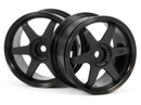 HPI-3836 HPI TE37 Wheel 26mm Black (0mm Offset) [3836] HPI