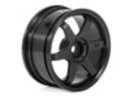 HPI-3841 HPI TE37 Wheel 26mm Black (3mm Offset) [3841] HPI