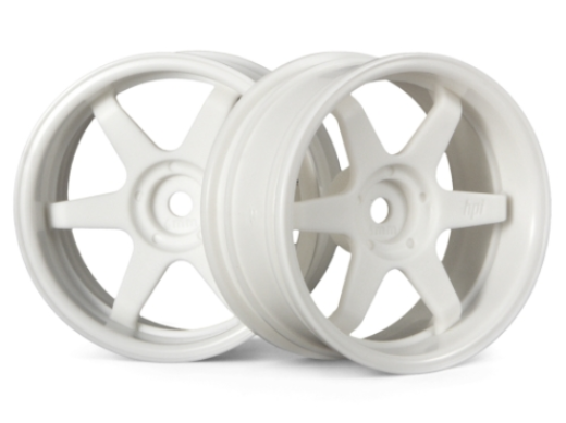 HPI-3845 HPI TE37 Wheel 26mm White (6mm Offset) [3845] HPI