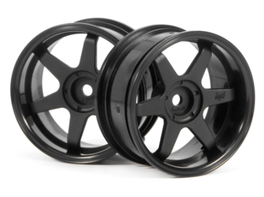 HPI-3846 HPI TE37 Wheel 26mm Black (6mm Offset) [3846] HPI