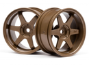 HPI-3848 HPI TE37 Wheel 26mm Bronze (6mm Offset) [3848] HPI