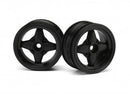 HPI-3901 HPI 3901 Mx60 4 Spoke Wheel Black (0mm Offset/2Pcs) HPI