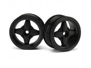 HPI-3901 HPI 3901 Mx60 4 Spoke Wheel Black (0mm Offset/2Pcs)