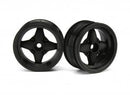 HPI-3906 HPI 3906 Mx60 4 Spoke Wheel Black (3mm Offset/2Pcs) HPI