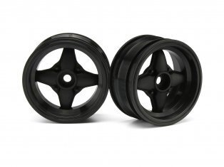 HPI-3906 HPI 3906 Mx60 4 Spoke Wheel Black (3mm Offset/2Pcs)