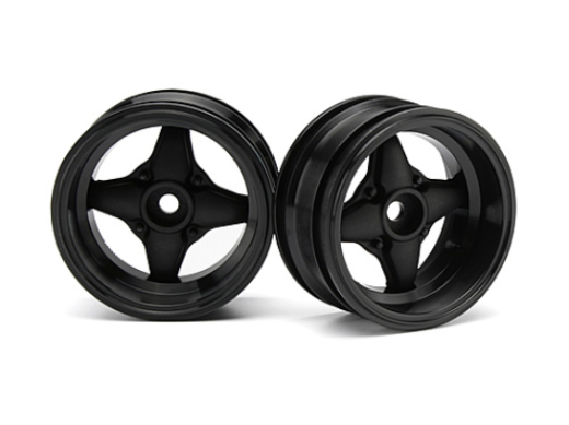 HPI-3911 HPI 3911 Mx60 4 Spoke Wheel Black (6mm Offset/2Pcs)