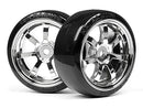 HPI-4739 HPI T-Drift Tire 26mm Rays 57S-Pro Wheel Chrome [4739] HPI