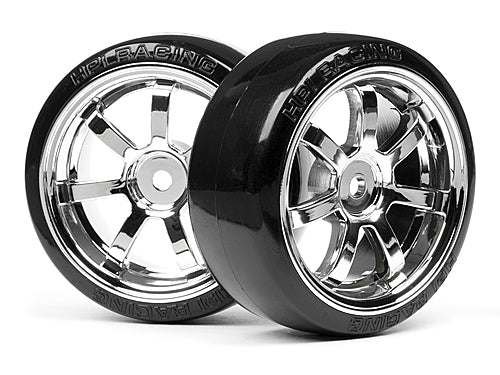 HPI-4739 HPI T-Drift Tire 26mm Rays 57S-Pro Wheel Chrome [4739]