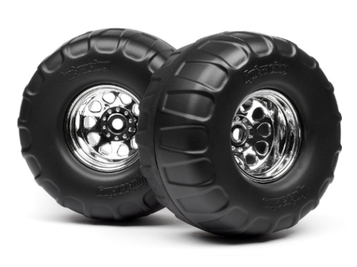 HPI-4884 HPI 4884 MOUNTED DUAL STAGE TIRES ON CLASSIC KING WHEELS