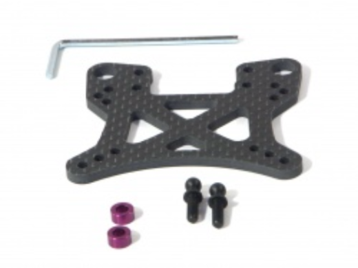 HPI-73096 HPI 73096 FRONT SHOCK TOWER (WOVEN GRAPHITE)
