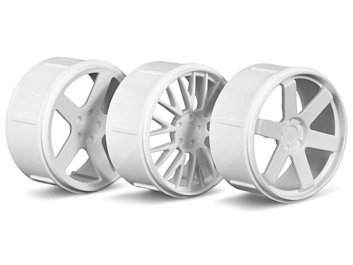 HPI-73410 HPI Wheel Set (White/Micro RS4) [73410]