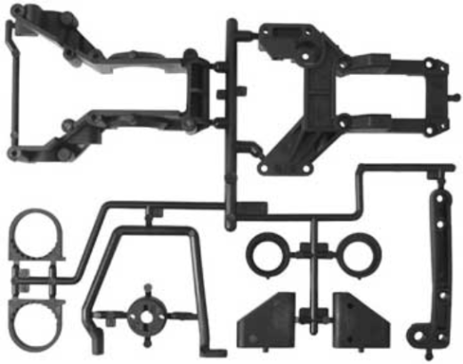 HPI-73476 HPI 73476 R40 REAR BULKHEAD SET