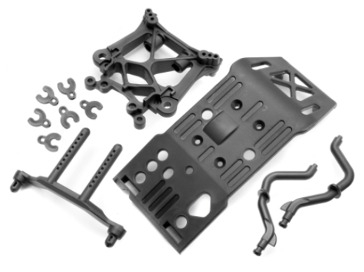 HPI-85234 HPI Skid Plate/Body Mount/Shock Tower Set [85234] HPI