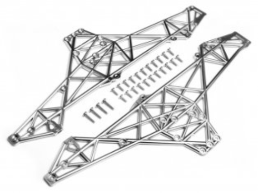 HPI-85254 HPI Main Chassis Set (Matte Chrome) [85254]