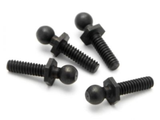 HPI-86191 HPI Ball 4.3X20mm (4-40/Black/4Pcs) [86191]