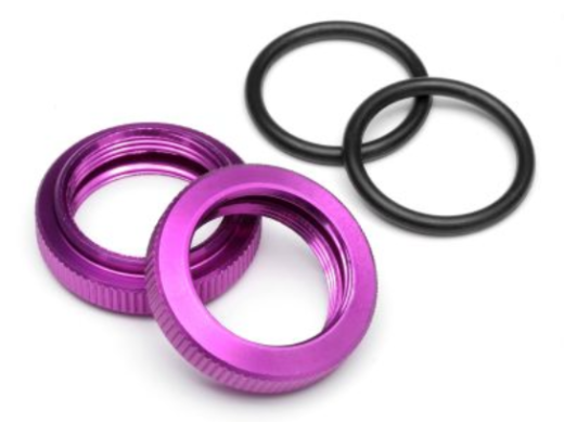 HPI-86446 HPI Shock Adjuster Nut 20mm (Purple/2Pcs) [86446]