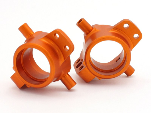 HPI-86994 HPI HD ALUMINIUM FRONT HUB CARRIER (ORANGE/2PC) [86994]