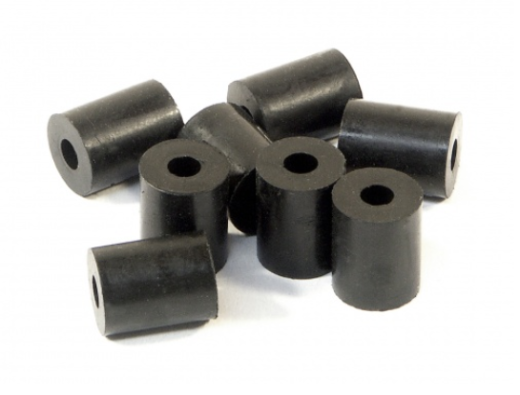 HPI-87058 HPI Rubber Tube 3x8x10mm (Shaped/Black/8pcs) [87058]