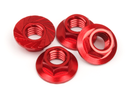 HPI-87269 HPI 87269 SERRATED FLANGE NUT M4 (RED/4PC) HPI