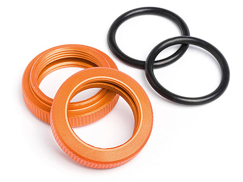 HPI-87492 HPI Shock Adjuster Nut 20mm (Orange/2Pcs) [87492]