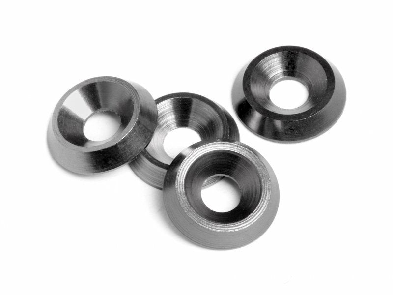 HPI-88008 HPI Cone Washer 3X9X2mm (Gunmetal/4Pcs) [88008]