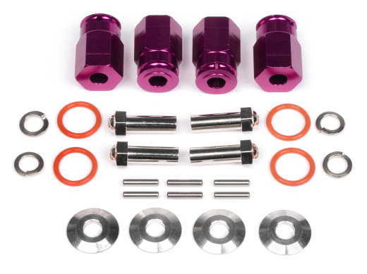 HPI-88055 HPI Aluminum Wide Hex Hub 12mm (24mm Wide/Purple) [88055]
