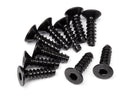 HPI-94304 HPI TP. Flat Head Screw M3x10mm (Hex Socket/10pcs) [94304] HPI