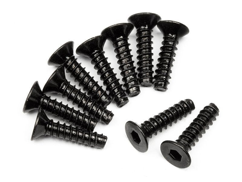 HPI-94305 HPI Tp. Flat Head Screw M3x12mm (Hex Socket/10pcs) [94305] HPI