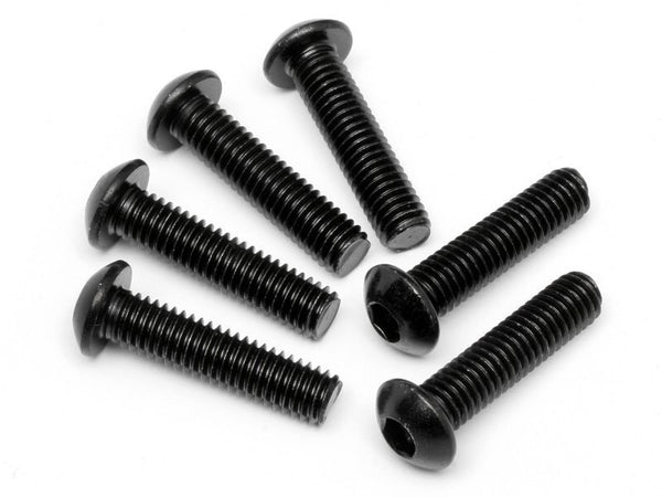 HPI-94909 HPI Button Head Screw M6X25mm (Hex Socket/6Pcs) [94909]