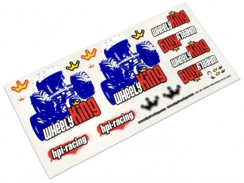 HPI-9931 HPI 9931 WHEELY KING BONUS DECAL SHEET HPI