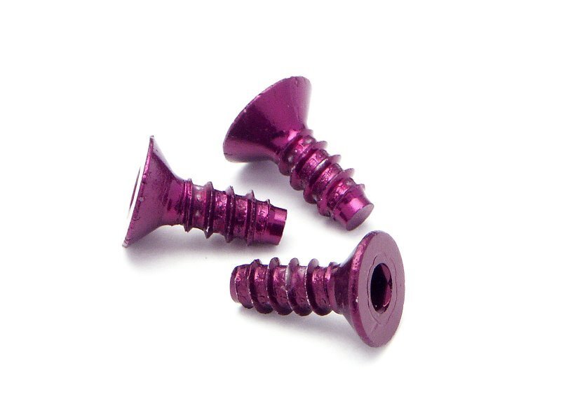 HPI-Z076 HPI Aluminium Tp Flat Head Screw 3 X 8mm (Hex Socket/Purple/5Pc [Z076] HPI