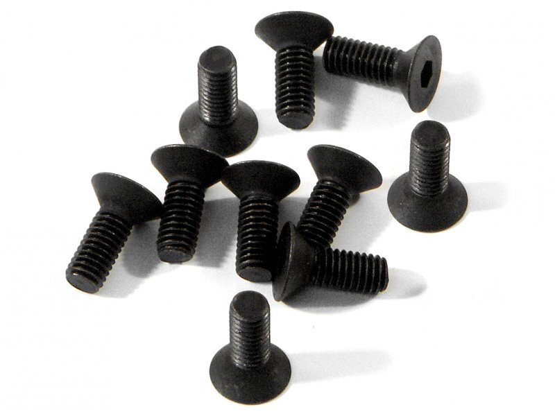 HPI-Z082 HPI Flat Head Screw M3x8mm (Hex Socket/10pcs) [Z082]