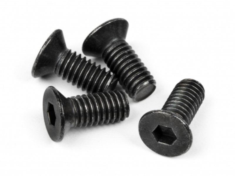 HPI-Z307 HPI Flat Head Screw M4X10mm (Hex Socket/Thin Type/4Pc) [Z307]