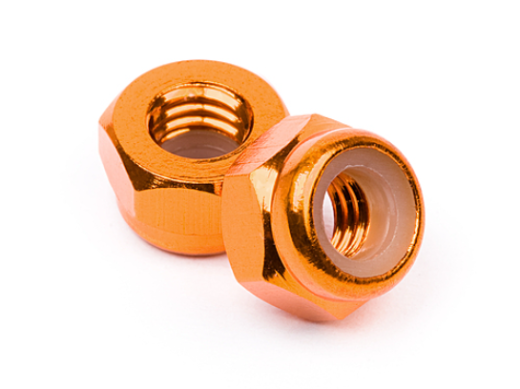 HPI-Z868 HPI Z868 Aluminum Lock Nut M4 (Orange/10Pcs)