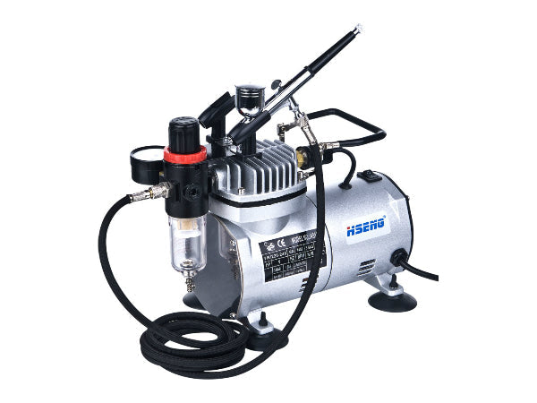 HS-AS18K-2 Hseng Air Compressor Kit (Includes Hose & HS-30 Airbrush) [AS18K-2] Hseng