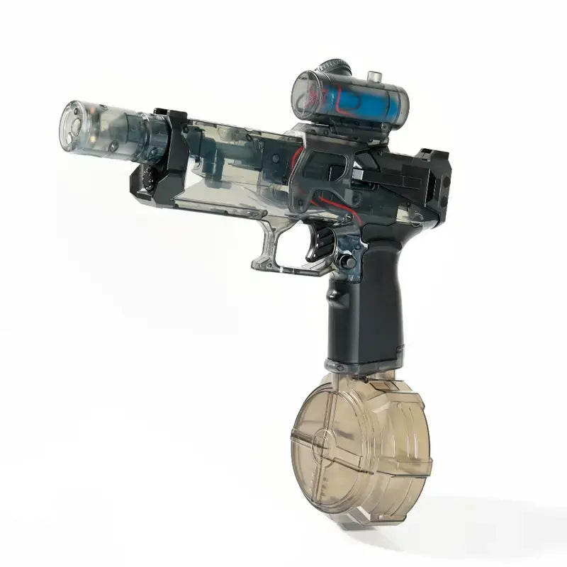 Huidi Electric Water Pistol with Light & Recoil Effect (Grey)