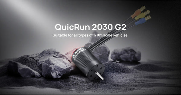 HW30404802 QUICRUN-2030SL-7800KV-BLACK-G2 1/18 BRUSHLESS MOTOR