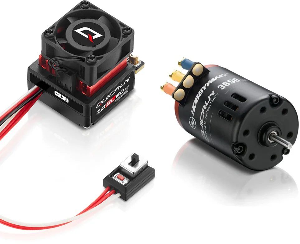HW30803201 QuicRun 10BL60 SD G2 Sensorless Brushless ESC/QR3650 G2 Motor Combo (13.5T) HOBBYWING