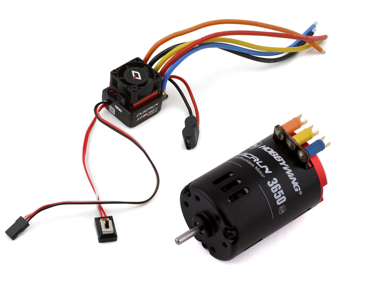 HW30803202 QuicRun 10BL60 SD G2 Sensorless Brushless ESC/QR3650 G2 Motor Combo (17.5T) HOBBYWING